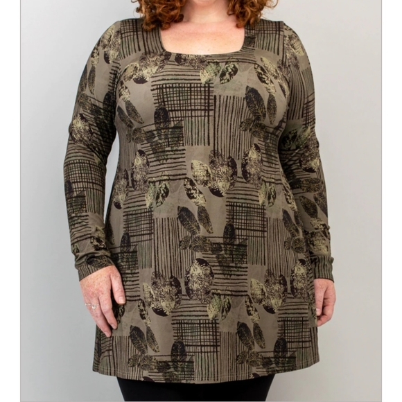 Blue sky 2xl and 3xl marrisa bamboo tunic fall sketch - Picture 1 of 1